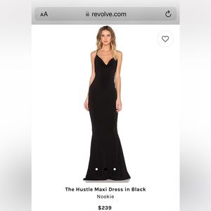 Hustle Maxi Dress in Black Nookie - From Revolve XS